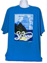 Carnival Cruise Mens T Shirt Size XXXL St Lucia Island Palm Trees Short ... - $39.60