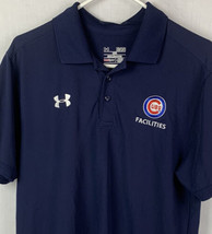 Under Armour Chicago Cubs Employee Polo Shirt Facilities Mens Medium MLB - £29.86 GBP