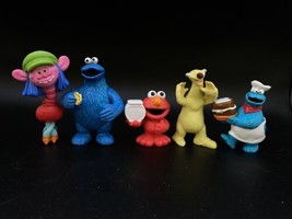 LOT 5 Cookie Monster Elmo Sesame Street Hasbro Trolls Ice Age Sid Applause - £11.67 GBP