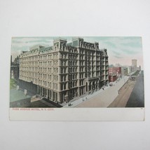 Postcard New York City Park Avenue Hotel Antique Unposted Rare - £12.05 GBP