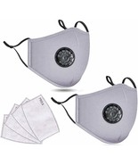 2 Pack Reusable Cotton Cover with Breathing Valve, Feeke Washable Cotton... - $10.81 CAD