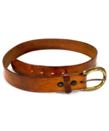 Vintage Bianchi for L.L. Bean Wide Ladies Leather Belt Brown 34 - €24,00 EUR