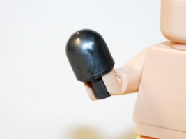Minifigure Silver Round Light Clear Object Construction Piece US Seller - $1.68