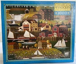 Charles Wysocki 1000 Piece Jigsaw Puzzle Game The Cambridge Massachusetts - £59.61 GBP