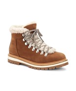 Aquatalia Hadlee Suede-Shearling Hiking Boots Size 8.5 - £304.67 GBP