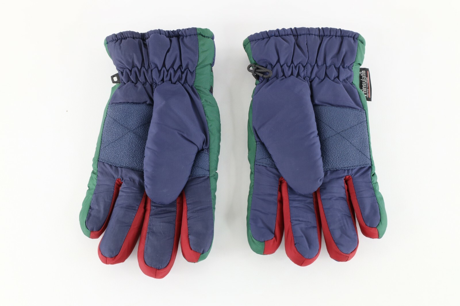 Vtg 90s Spalding Spell Out Color Block Fleece Lined Insulated Winter Gloves XL Item image 6