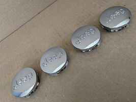 1LB77TRMAC OEM Jeep Models 2.5" Wheel 4 Pcs Center Caps Chrome Logo 1LB7... - $64.34
