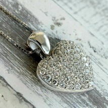 0.72 Ct Round Diamond Heart Love Pendant Without Chain 14k White Gold Over - £50.04 GBP