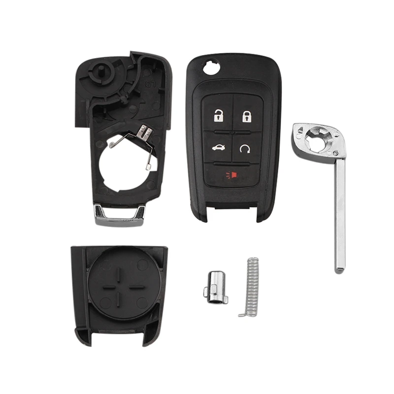 Car Folding 5 Button Flip Remote Control Key Fob Shell Case for Chevrolet Cama - £14.36 GBP