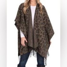 Woolrich Cozy Blanket Wrap in Leopard One Size - £14.24 GBP