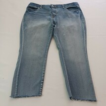 Time And Tru Women&#39;s 18 Petite (36×22) High Rise Skinny Light Wash Stret... - $10.39