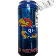 NCAA Kansas Jayhawks Can Style Travel Mug Cool Gear 16 oz Twist Off Lid KU Blue - $19.06