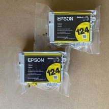 Epson Yellow Ink Cartridge 124 Dura Brite Ultra Ink OEM Genuine Sealed -... - $10.99