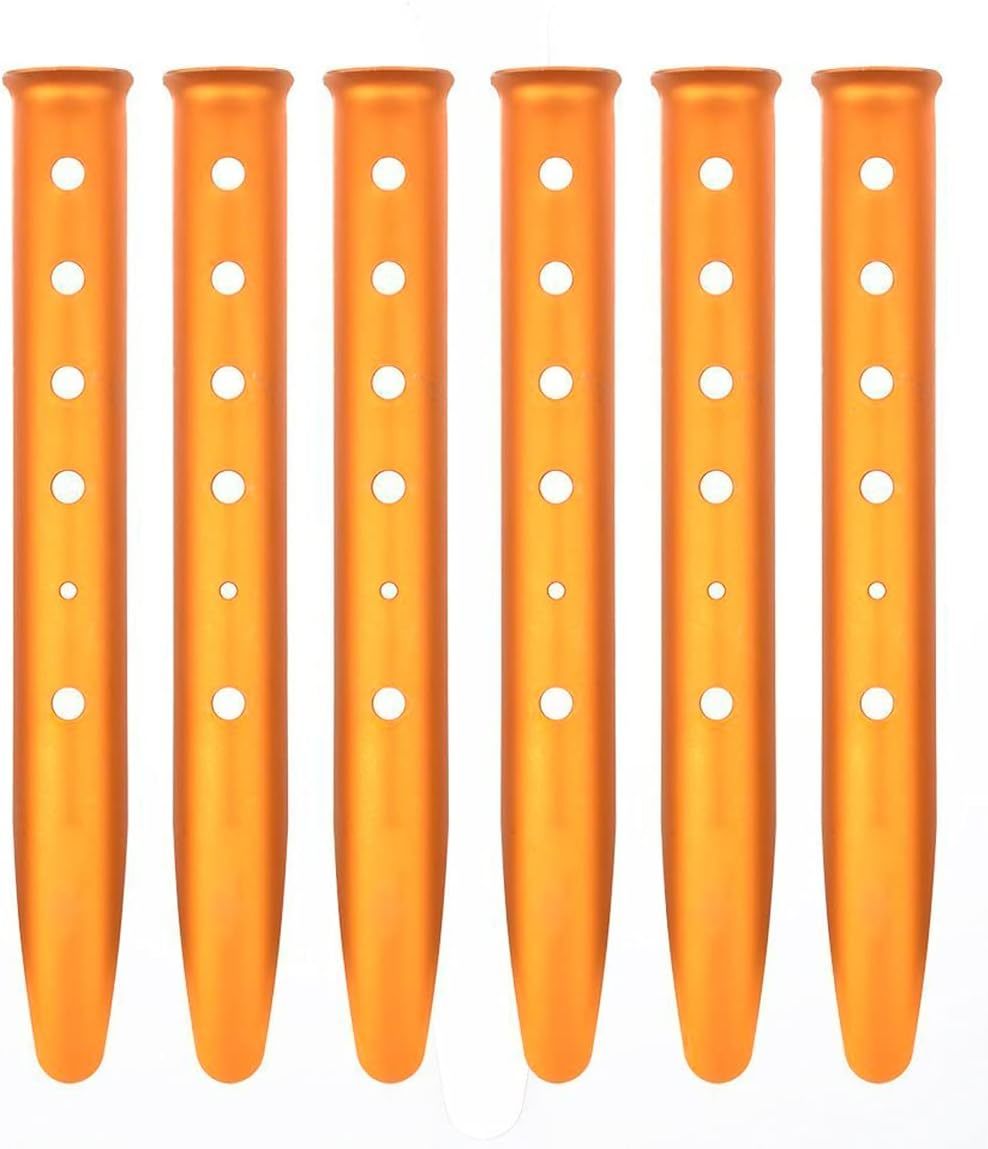 Heavy Duty Aluminum Tent Stakes - 6 Pcs\. Ground Stakes Heavy Duty Campi... - $33.98