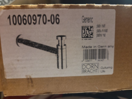 Dornbracht Siphon for Basin in Brushed Platinum 10060970-06 - $396.00