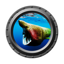 Basking Shark - Porthole Wall Decal - £11.02 GBP