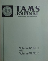 Tams Journal Vol IV No. I Thru Vol VI No. 5 - £42.43 GBP