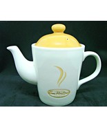 TIM HORTONS Always Fresh Coffee Teapot Holds 2 Cup Porcelain Classic Whi... - £17.26 GBP