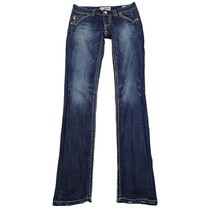 MEK DNM Pants Womens Blue 26 Low Rise Skinny 5 Pocket Dark Wash Denim Jeans - £23.34 GBP