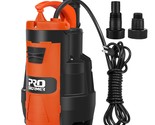 Sump Pump, 3500 Gph 1Hp Submersible Clean/Dirty Water Pump With Build-In... - $111.99