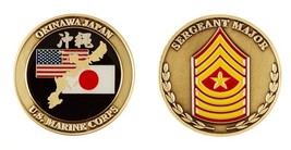 Marine Corps Okinawa Japan Serg EAN T Major 1.75&quot; Challenge Coin - £28.93 GBP