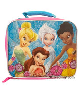 Disney Fairies Tinker Bell &amp; Friends Single Compartment Soft Insulated L... - £19.91 GBP