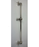 HORUS 01545 NB 24&quot; Designer Shower Slide Grab Bar w Hook - Brilliant Nickel - $176.01 CAD