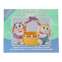 Vintage 1991 Hallmark Easter Crayola Bunny Figurine Bunnies with Basket *New - $10.00