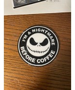 Nightmare Before Coffee Decal 3d Printed Coaster - $4.95