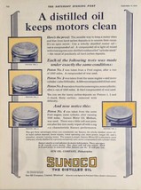 1924 Print Ad Sunoco Distilled Motor Oil Keeps Clean Sun Oil Philadelphia,PA - £14.91 GBP