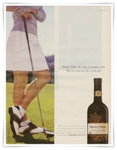 Trinity Oaks Wine Trinchero Family Estates Golf Vintage 2001 Print Magaz... - $9.70