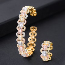 GODKI Luxury African Bangle Ring Sets Fashion Dubai White Bridal Jewelry... - £31.58 GBP