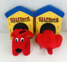 2003 Scholastic Clifford The Big Red Dog 8.5&quot; x 7.5&quot; Plush Book Ends - $24.24