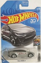 Gray TESLA Model X Custom Hot Wheels w/ RR Wheel Swap - £45.62 GBP