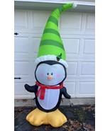 Holiday Time 7ft Penguin Inflatable Christmas Yard Decor No Box - $49.49
