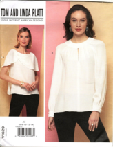 Vogue V1629 Misses 6 to 14 Designer Tom and Linda Platt Blouses Sewing P... - $22.07