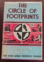 Dana Girls no.6 The Circle of Footprints hcdj Nancy Drew author Carolyn Keene - £20.56 GBP