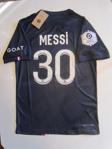 Lionel Messi PSG Paris Saint Germain Match Slim Blue Home Soccer Jersey 2022-23 - £86.64 GBP