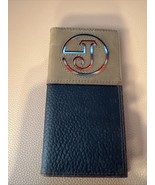 NEW Justin Boots Mens RFID Wallet Leather Low Profile Bifold Rodeo Weste... - $43.43