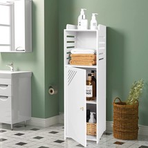 Waterproof Bathroom Cabinet, White Bathroom Storage Unit,Modern, 75X22X20Cm - £47.39 GBP