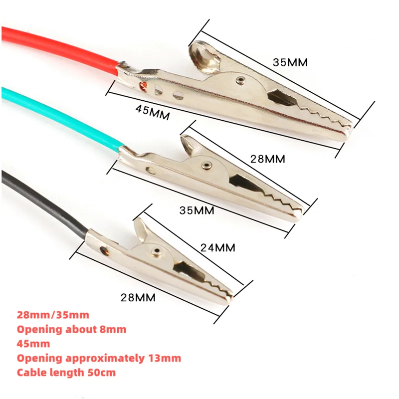 T wire alligator clip electronic diy sheath electric clip double headed test clip power thumb200