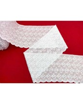 English embroidery lace braid 14cm San Gallo 4BF37C scalloped ruffles unique-... - £3.76 GBP