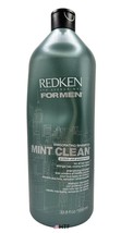 Redken For Men Mint Clean Invigorating Shampoo All Hair Types – 33.8 oz ... - £70.52 GBP