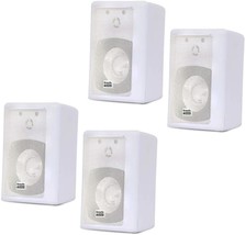 1200 Watt White 2 Pair Pack Of Acoustic Audio&#39;S 151W Indoor Outdoor 2 Way - £71.54 GBP