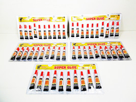 Super Glue Adhesive Bonding Glues 5-6 Packs Plastic Rubber Wood Metal Adhesives - £10.66 GBP - £11.88 GBP