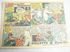 1950 Color Ad Gillette Bicycle Tires with Joey Gillette - $7.99