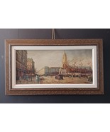 Paris Street oil on canvas by Evan Eugene 1960s - $9,862.97 MXN