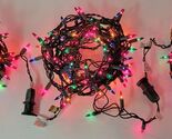 *E3) Mixed Junk Drawer Lot of 3 Holiday Multi-Color 20ft Christmas Lights - $14.84