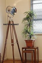 NAUTICALMART Designer Chrome Marine Tripod Floor Lamp Spot Light Search Light  - £176.43 GBP