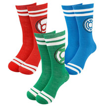 Lantern Corps Crew Socks 3-Pack Green - £18.66 GBP